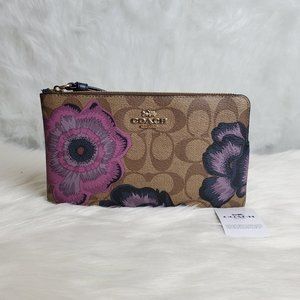 LARGE CORNER ZIP WRISTLET W/ KAFFE FASSETT PRINT